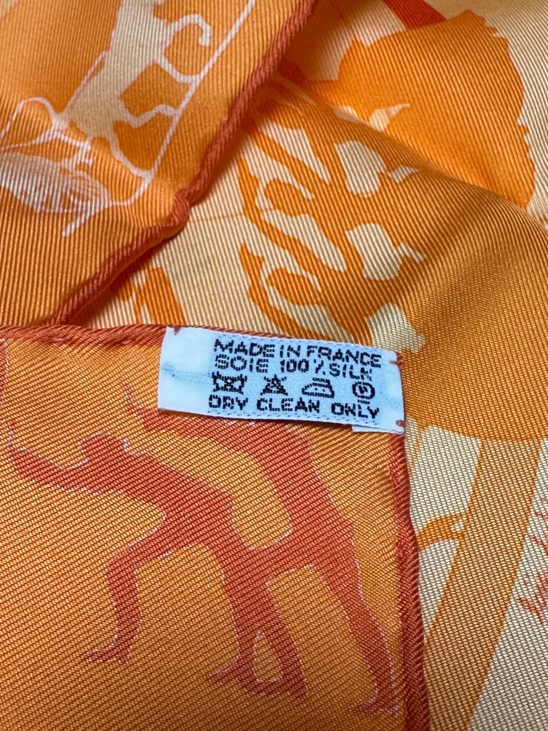 에르메스 쁘띠 스카프 오렌지 상품이미지4