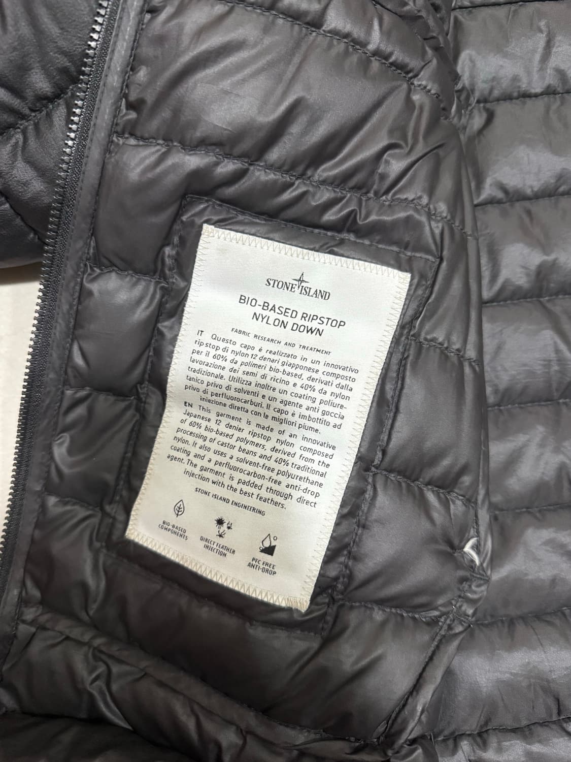 스톤아일랜드 바이오 립스탑 경량패딩  상품이미지6