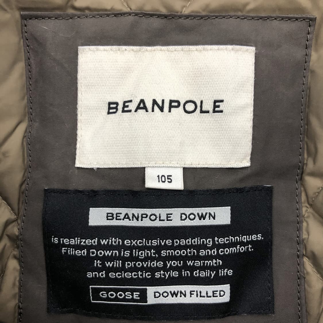 빈폴 구스다운 이중패딩점퍼 105  상품이미지6