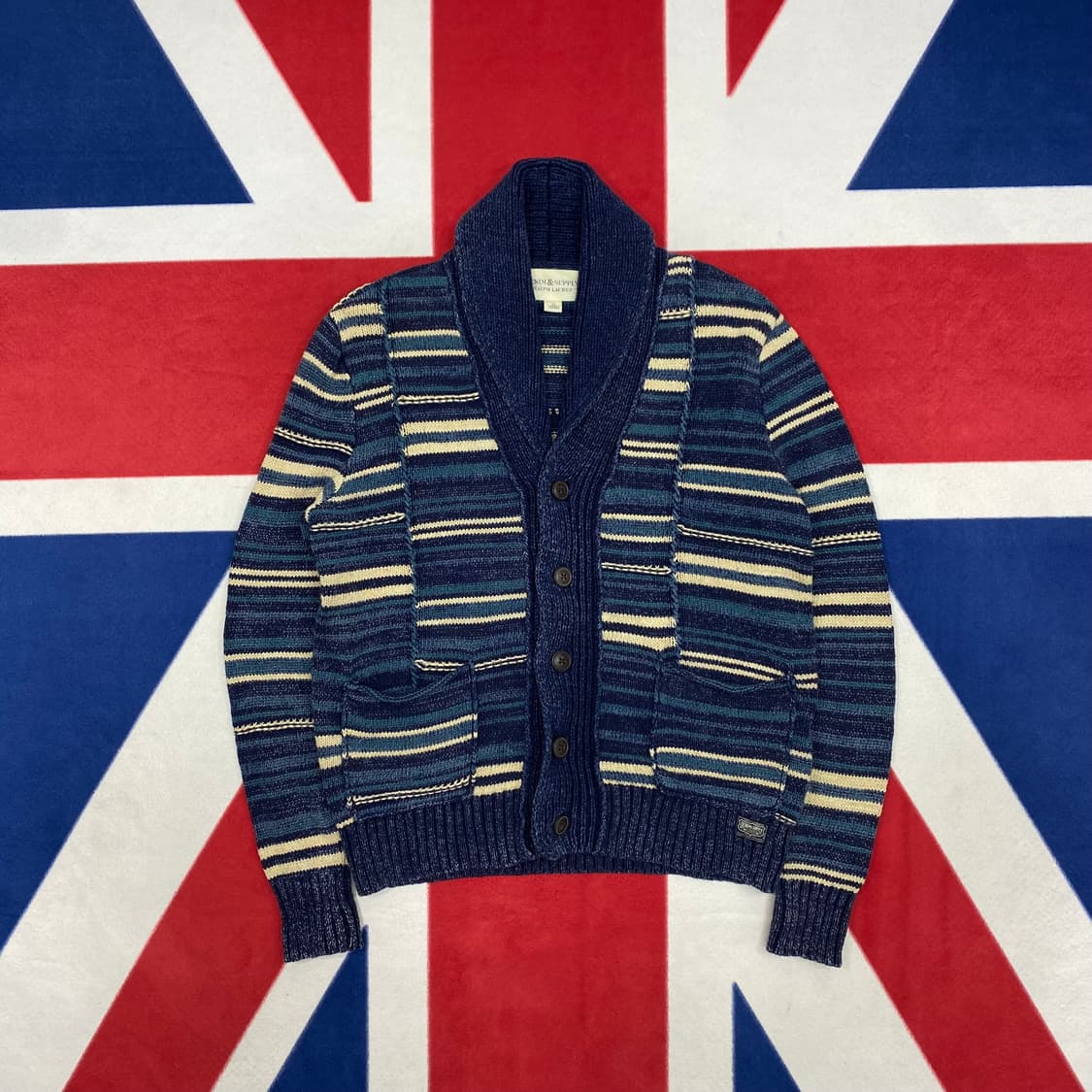 데님앤서플라이 랄프로렌 숄카라가디건 XS 실측S 상품이미지1