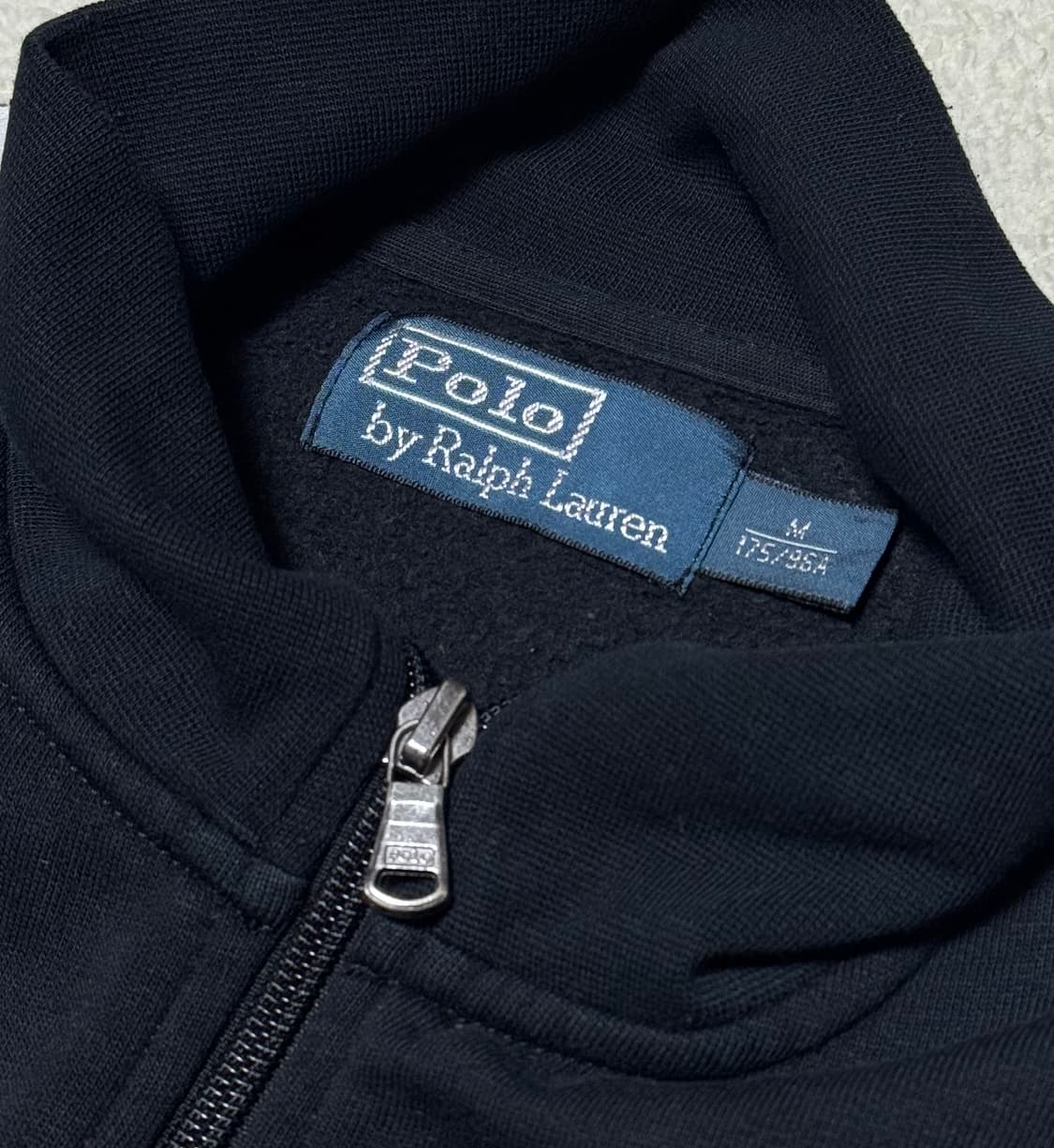 폴로 랄프로렌 블랙 기모 집업 상품이미지4