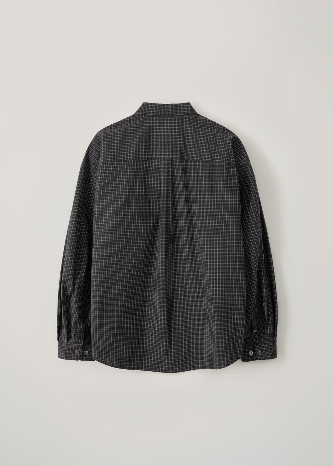 블랭크룸 windowpane 체크셔츠 블랙 2사이즈 새상품 상품이미지3