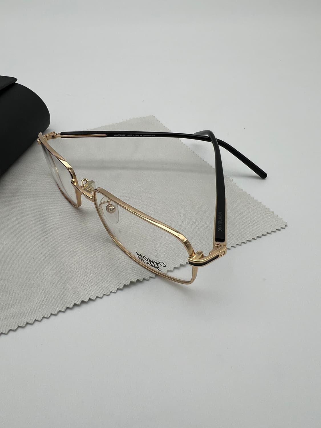 몽블랑 MONTBLANC 메탈 직사각 안경 MB 44 E69 상품이미지6