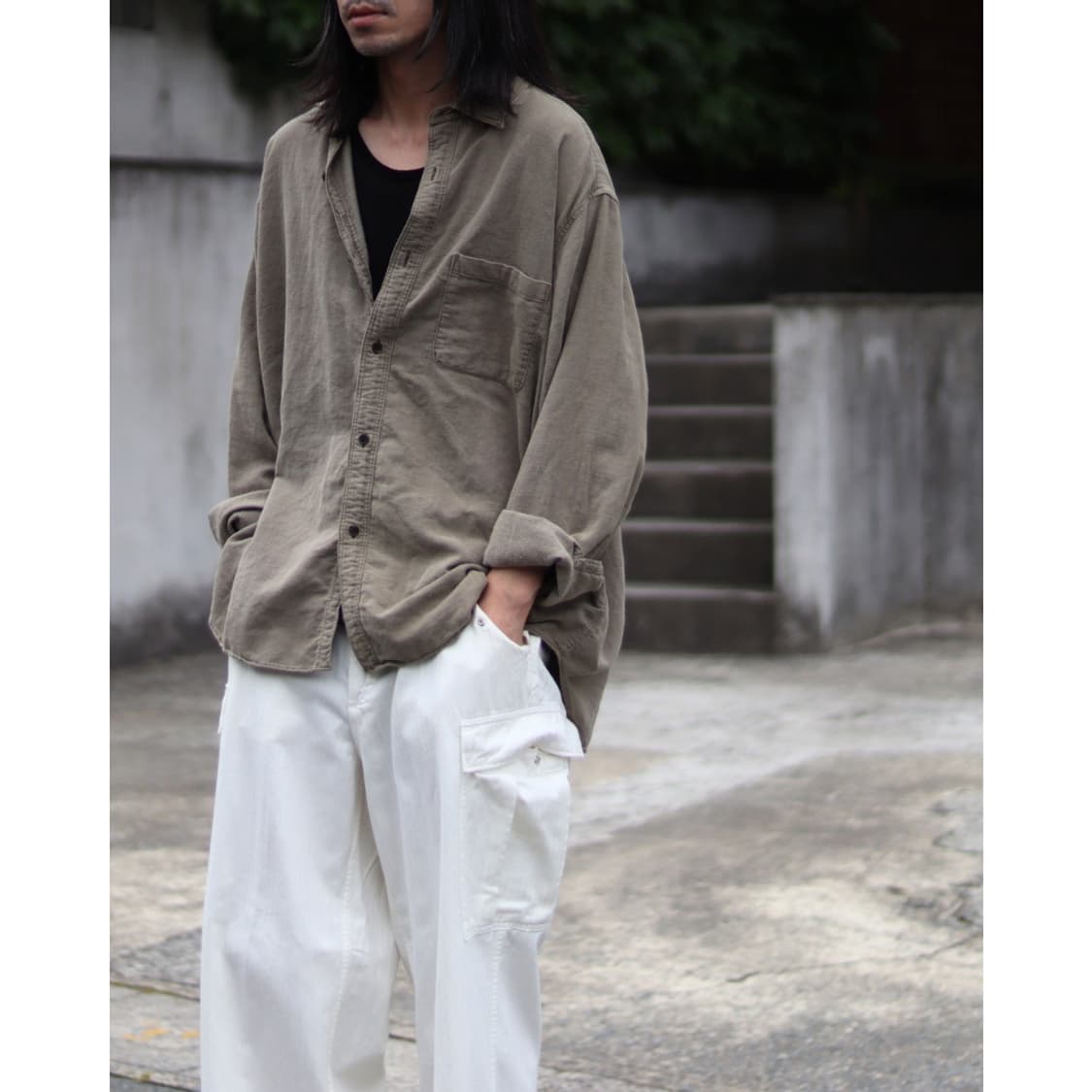 26aw Vintage Cotton Moleskin Shirts 상품이미지7