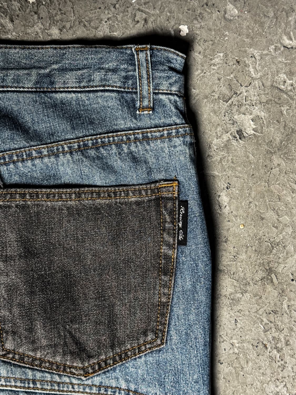 BERNINGS-SHO - Patchwork Contrast Denim  상품이미지7