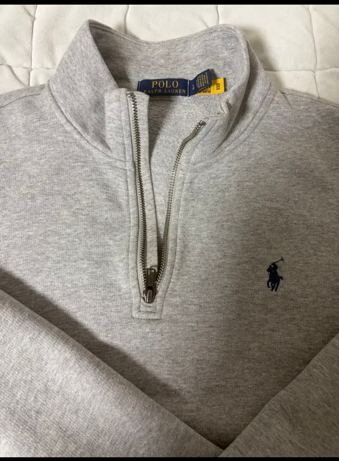 폴로 랄프로렌 플리스 반집업 맨투맨 L) QR 정품 상품이미지1
