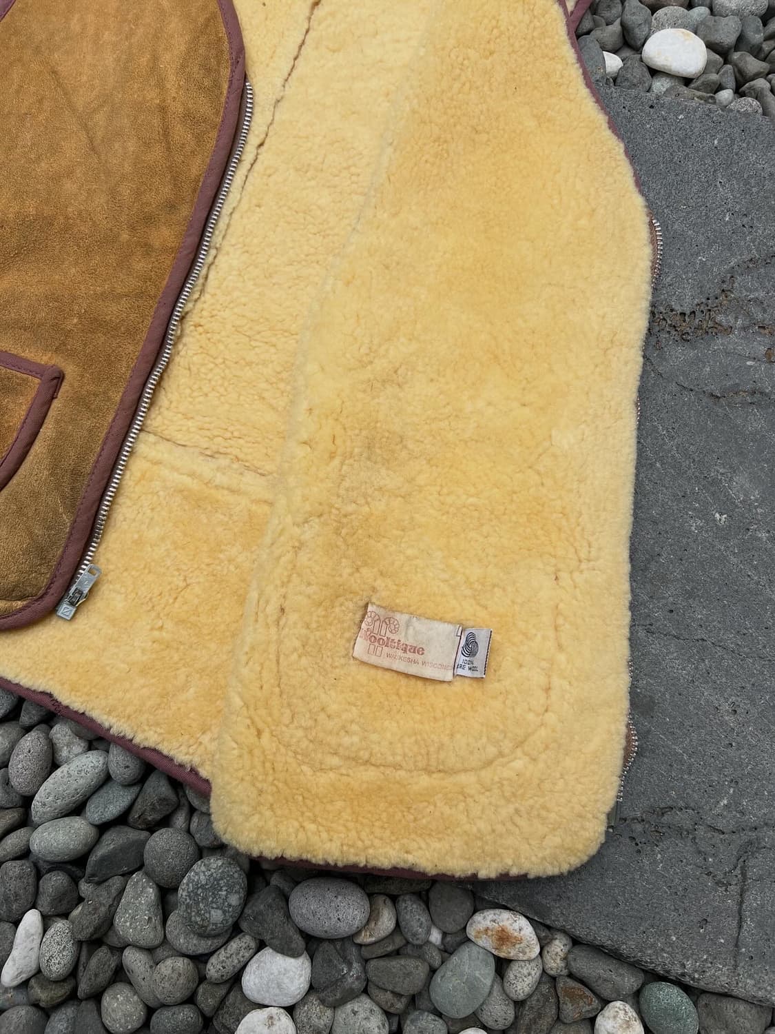 1970s VINTAGE MILITARY SHEARLING 쉐르파베스트 상품이미지4