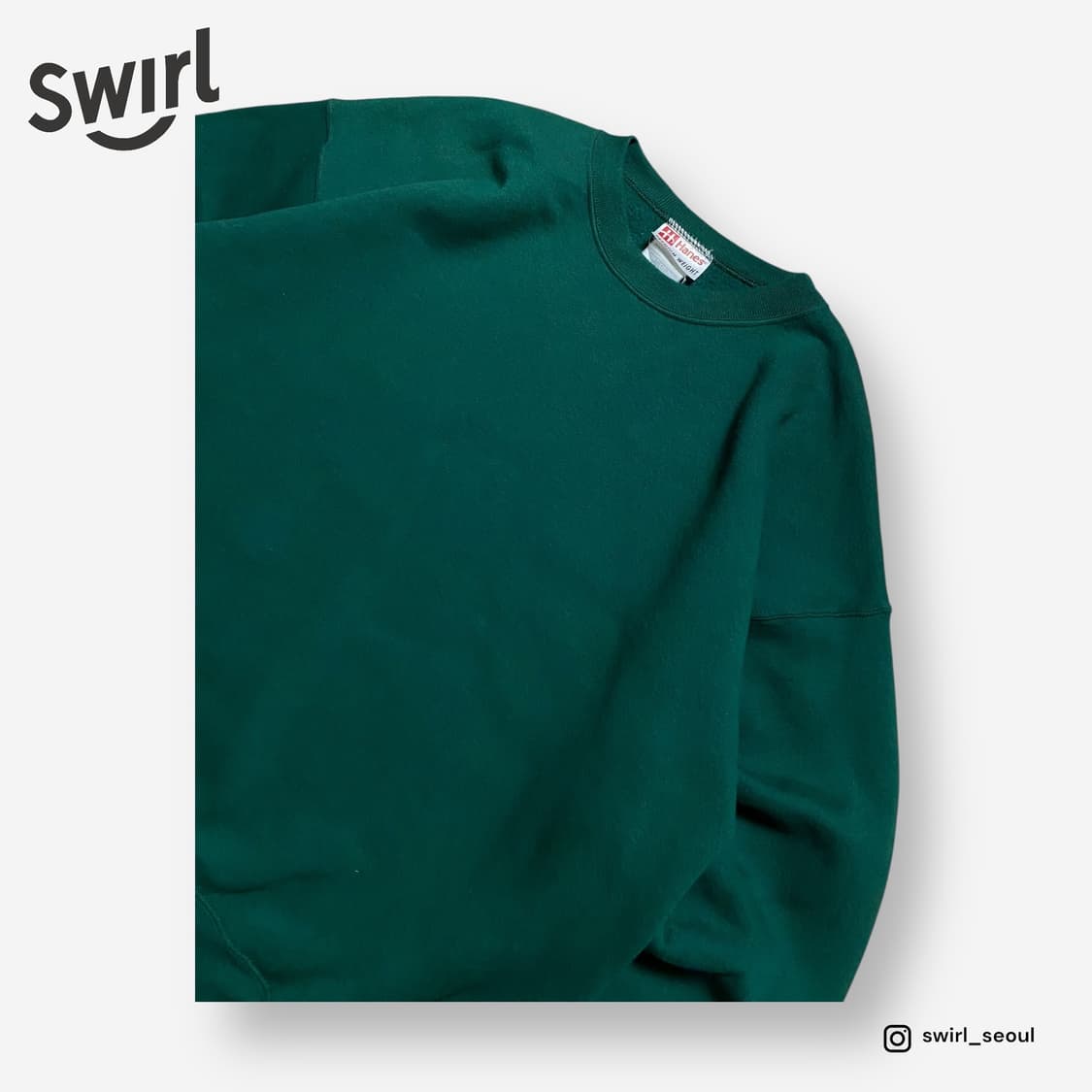 🌊Hanes Green sweatshirts 상품이미지3