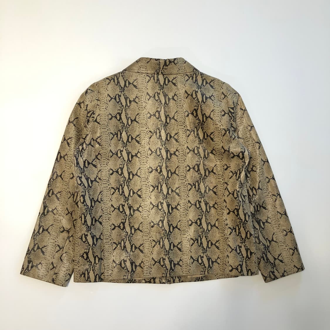 발망 파이톤 패턴 레더자켓  상품이미지2