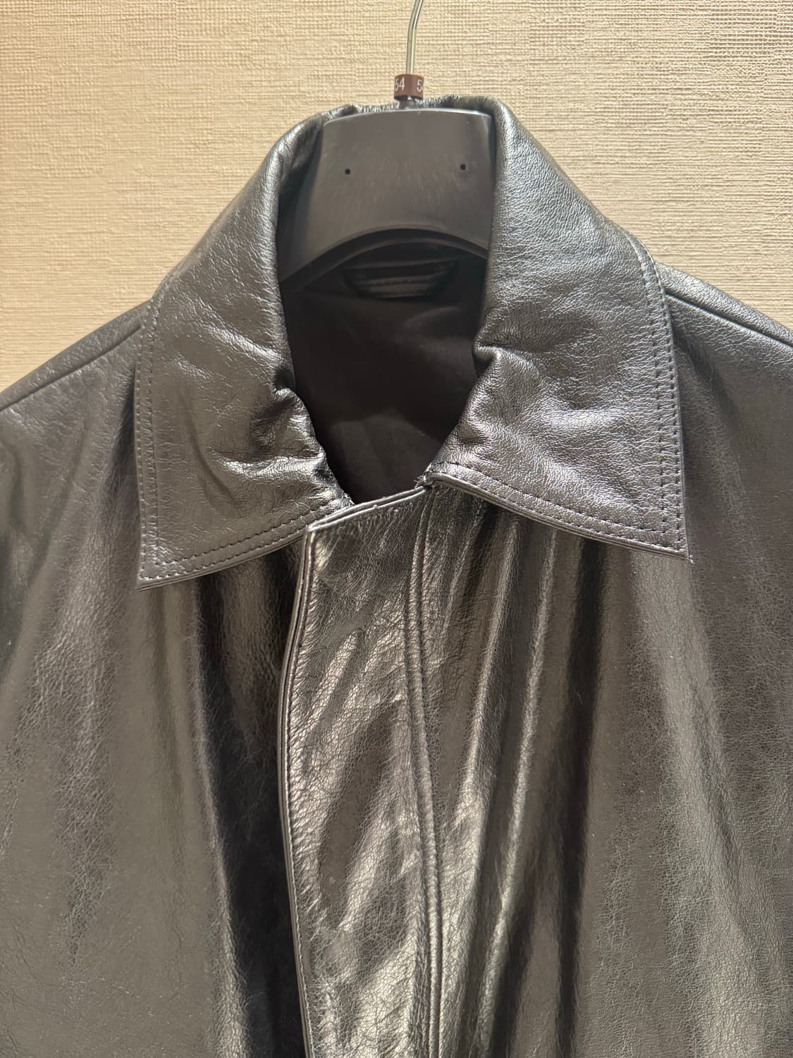 자라 버팔로 레더 포켓 파카 자켓 M (105) 상품이미지3