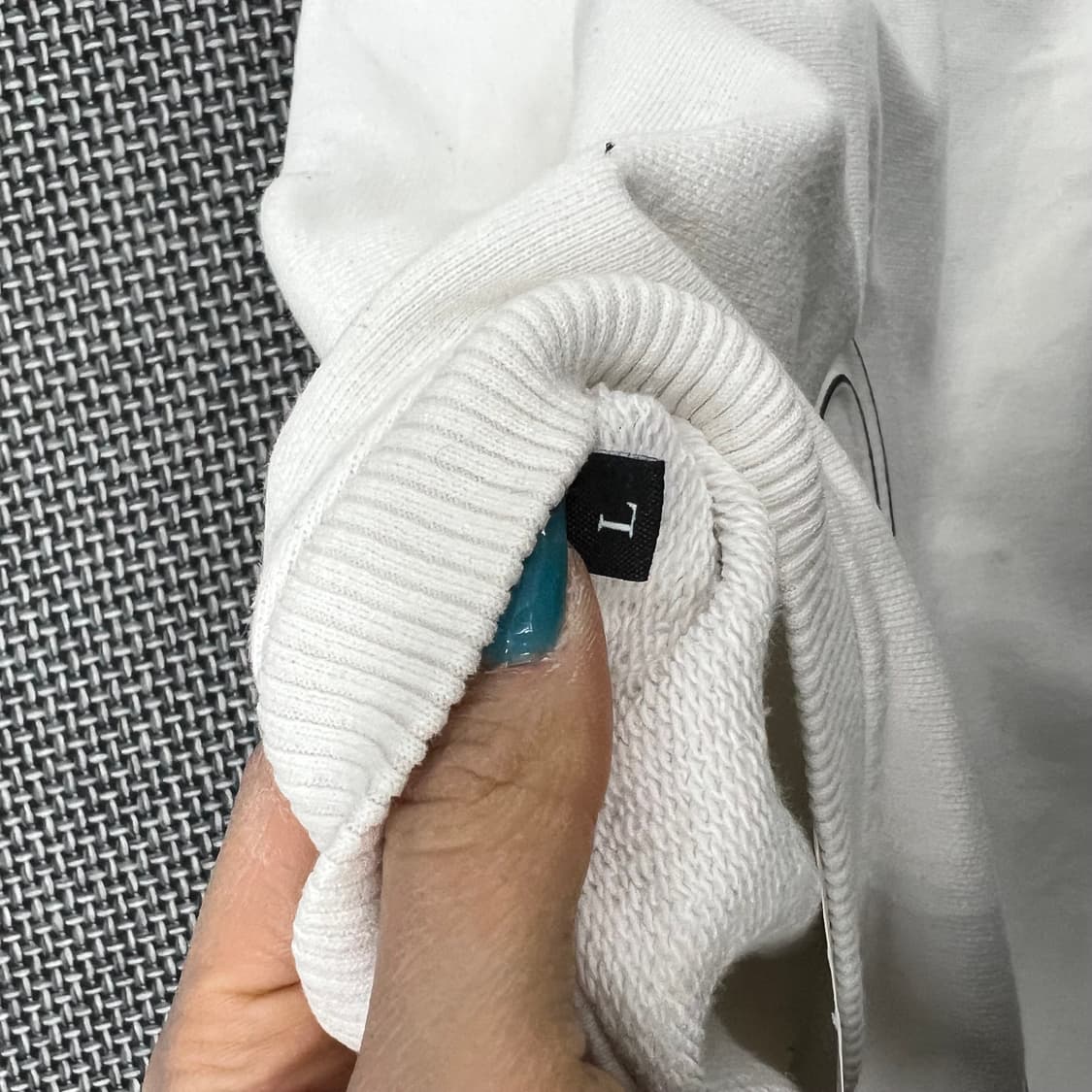 디젤 오발 로고 화이트 맨투맨 상품이미지4