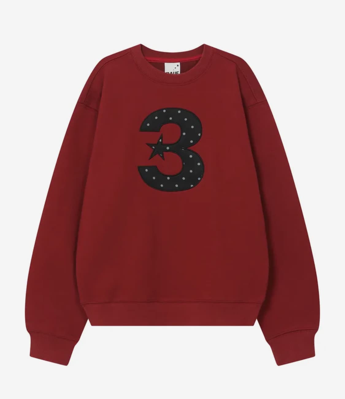 바우프 3 logo 엔젤 맨투맨 [레드] 라지 상품이미지1