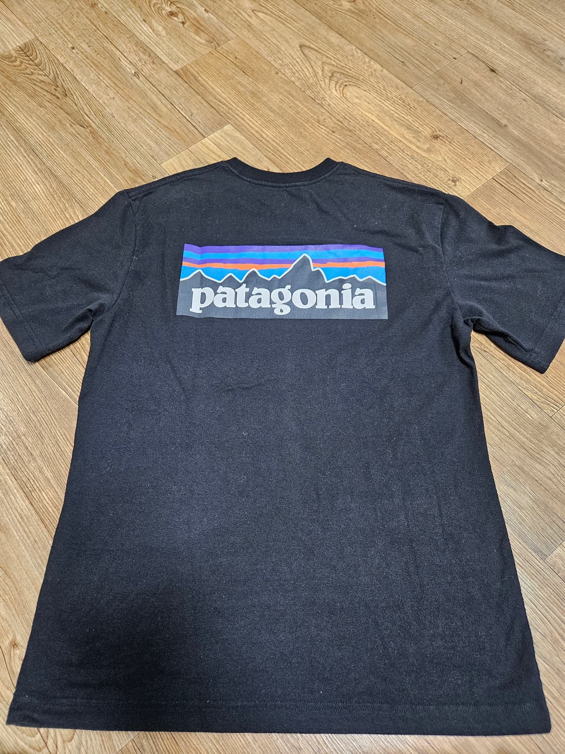 파타고니아 로고 블랙 티셔츠 m 사이즈 상품이미지2
