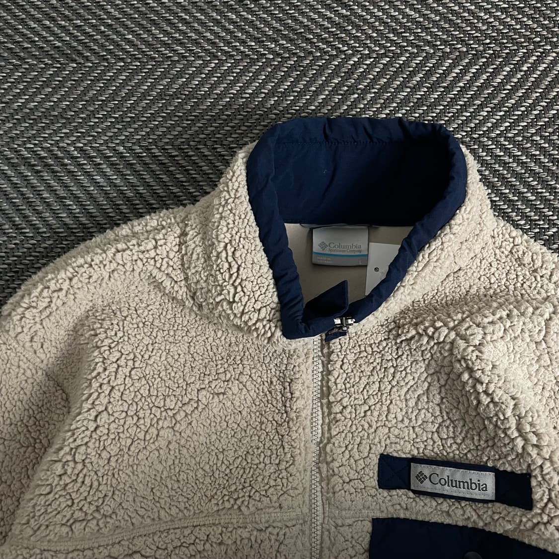 컬럼비아 USA 플리스 자켓 아이보리y 2828 상품이미지5