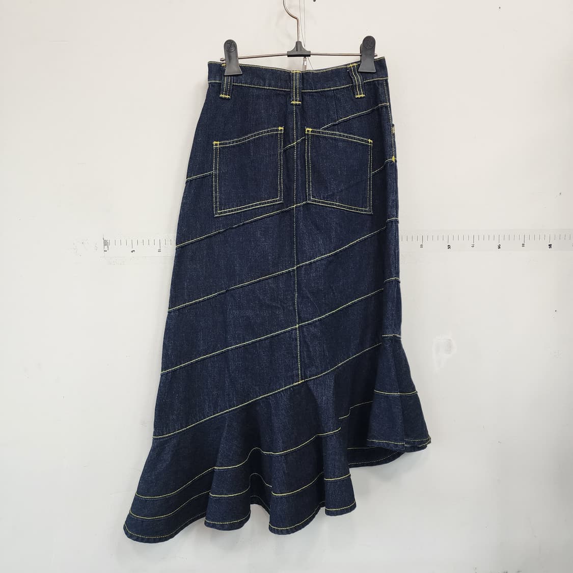 토리버치 데님 머메이드 롱 스커트 청치마 상품이미지4
