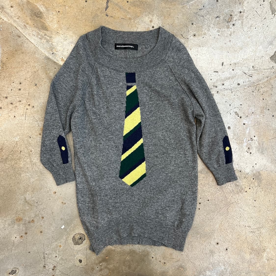 메르시보꾸 타이 울 니트 상품이미지2