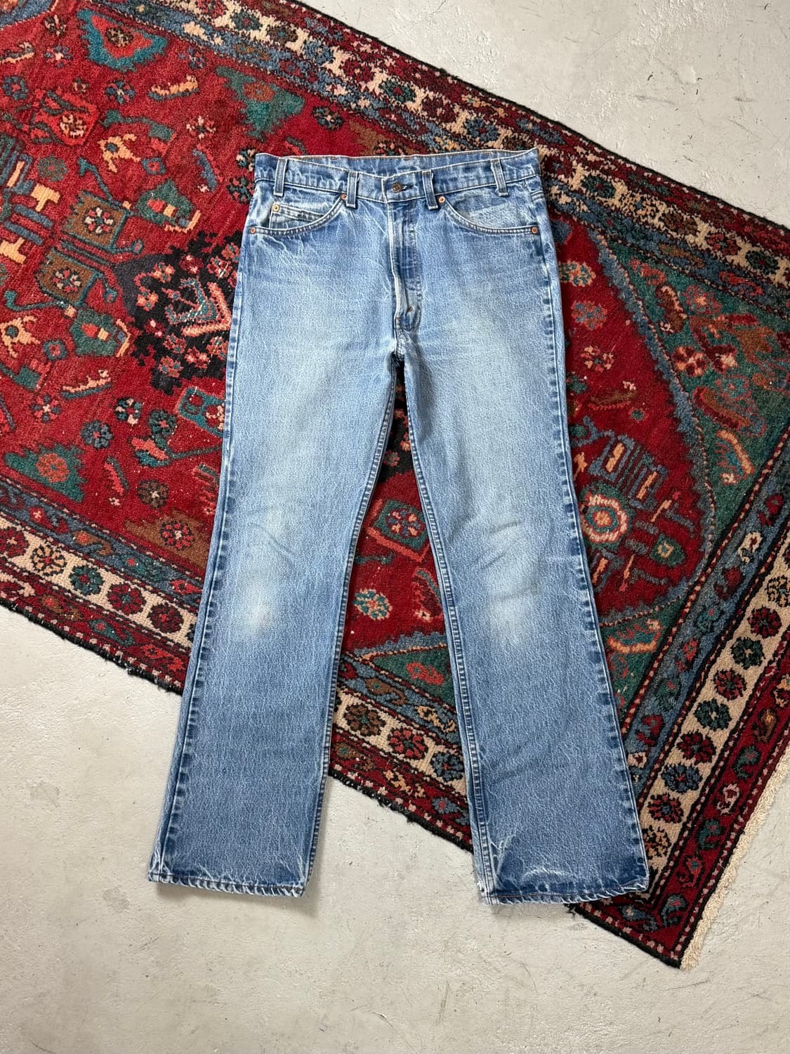 80's USA Made 빈티지 리바이스 517 오렌지탭 체인스티치 상품이미지1