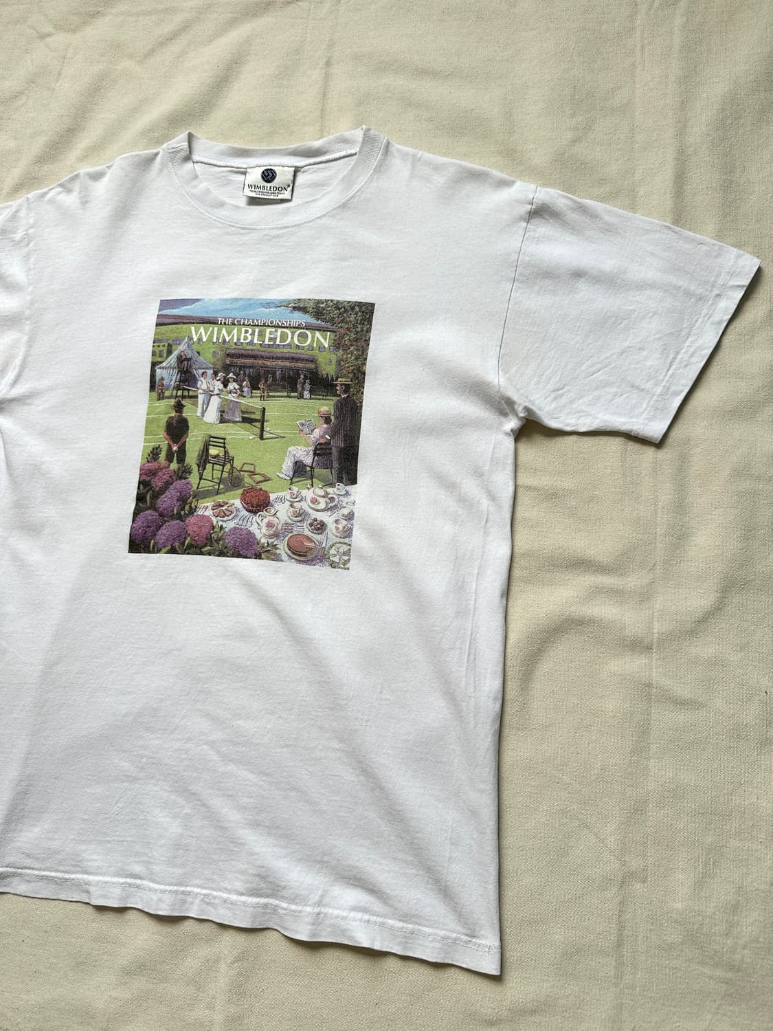 90s 윔블던 챔피언십 빈티지 그래픽 티셔츠 L made in USA 상품이미지3