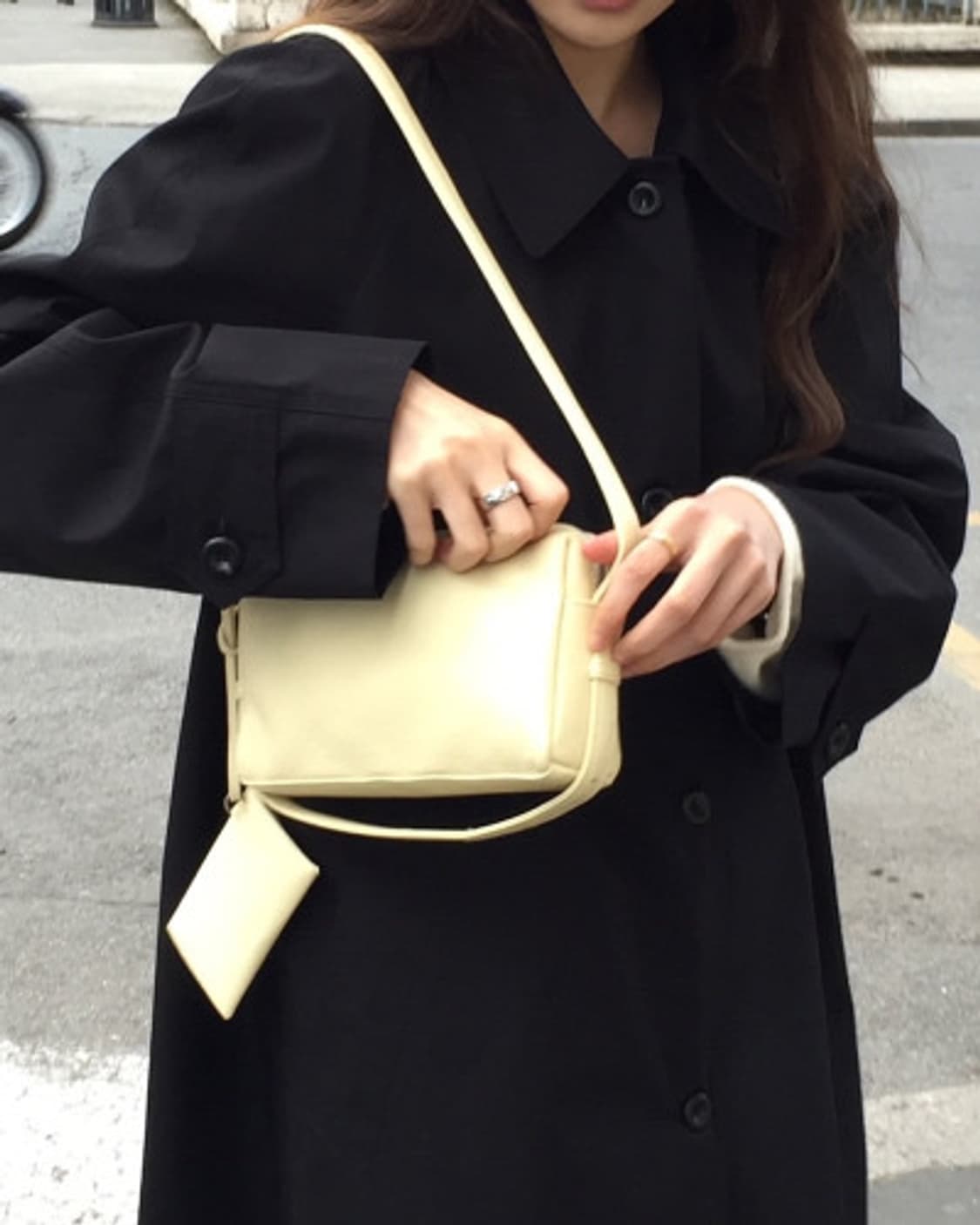 카라 탈부착 코트(블랙) 상품이미지3