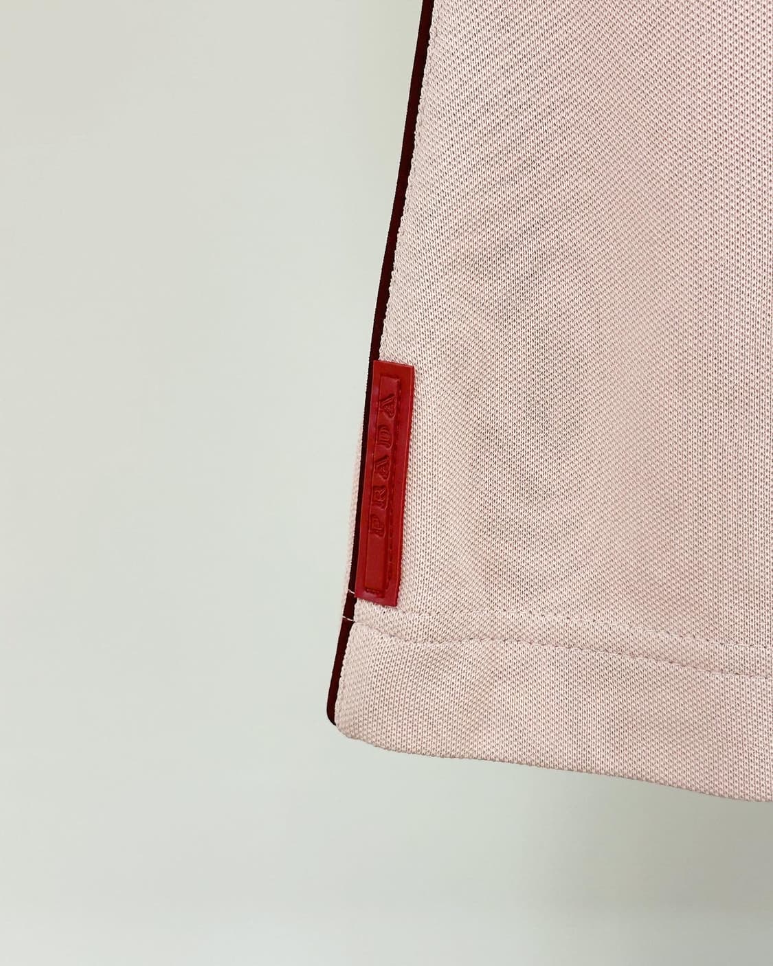 프라다 핑크 레드탭 코튼 하프티 상품이미지5