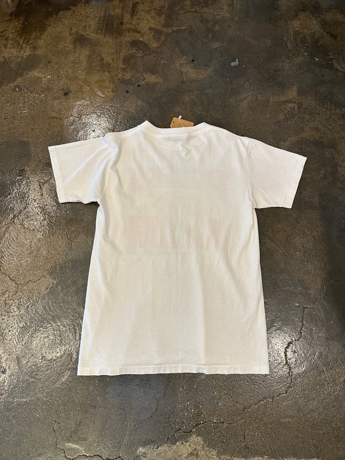 90s Made In USA 폴란드 프린팅 반팔티 M 상품이미지2