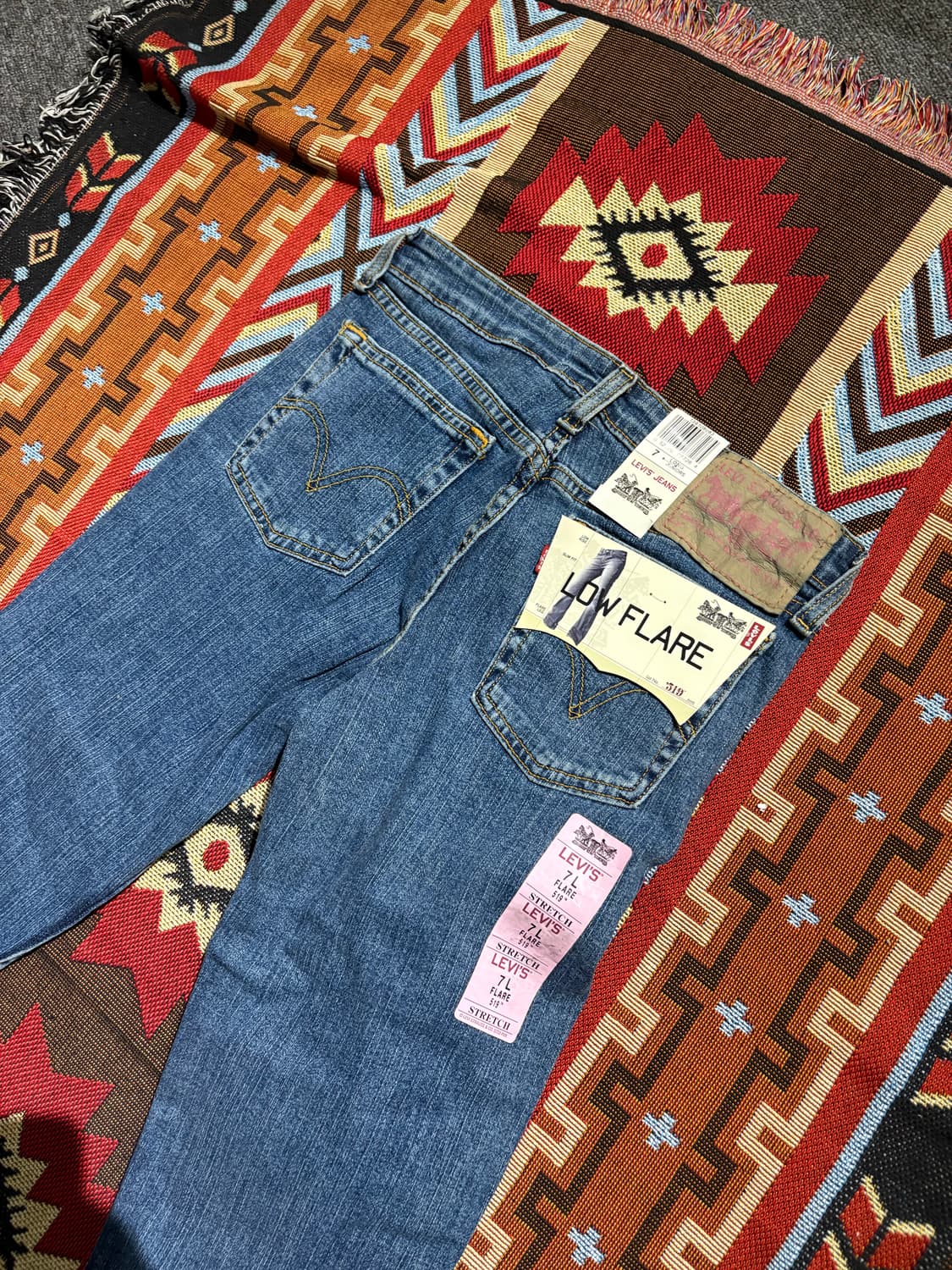 리바이스 519 로우 플레어핏 데님팬츠 상품이미지3