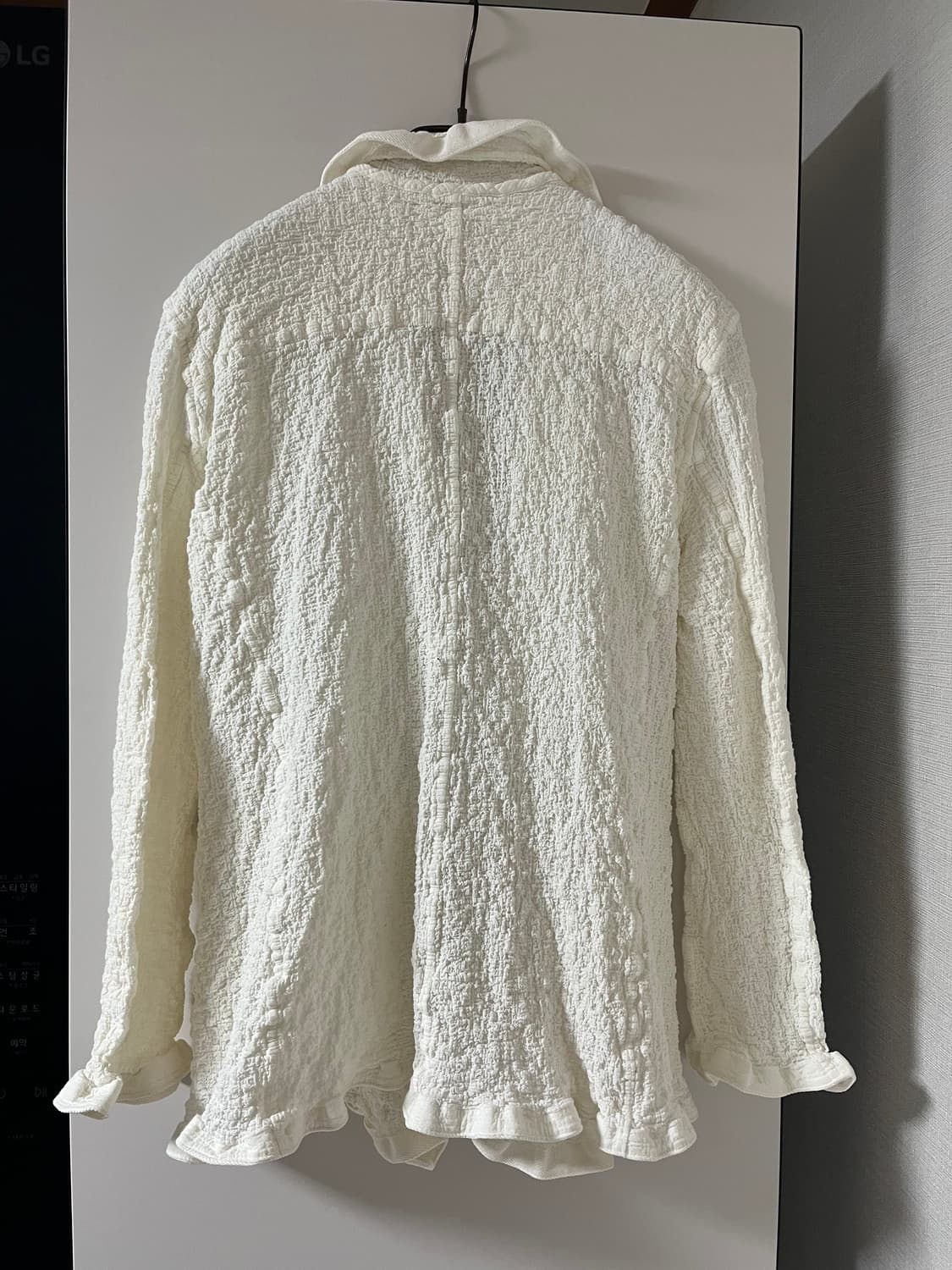 이세미야케 ME 화이트 프릴 가디건 상품이미지2