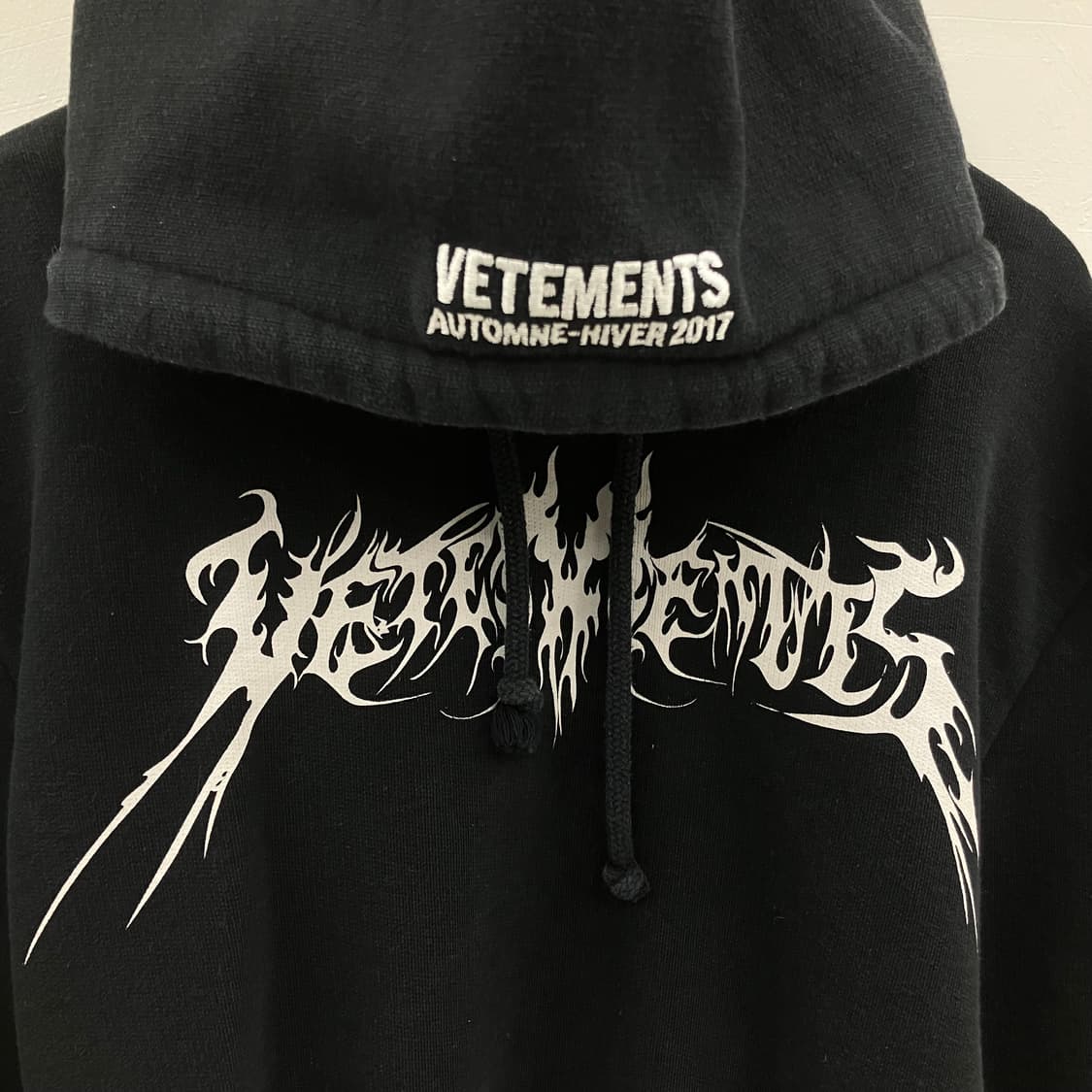 17fw 베트멍 블랙 다크니스 크롭 후드티 XS 상품이미지4