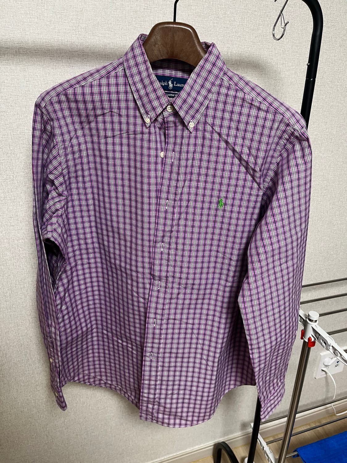 폴로 체크 드레스 셔츠 L 00년대 상품이미지1