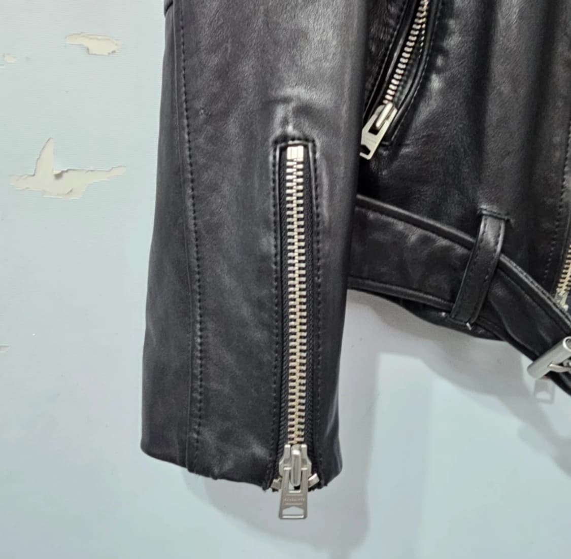 AllSaints 올세인츠 볼트 양가죽 바이커 자켓 95 상품이미지6