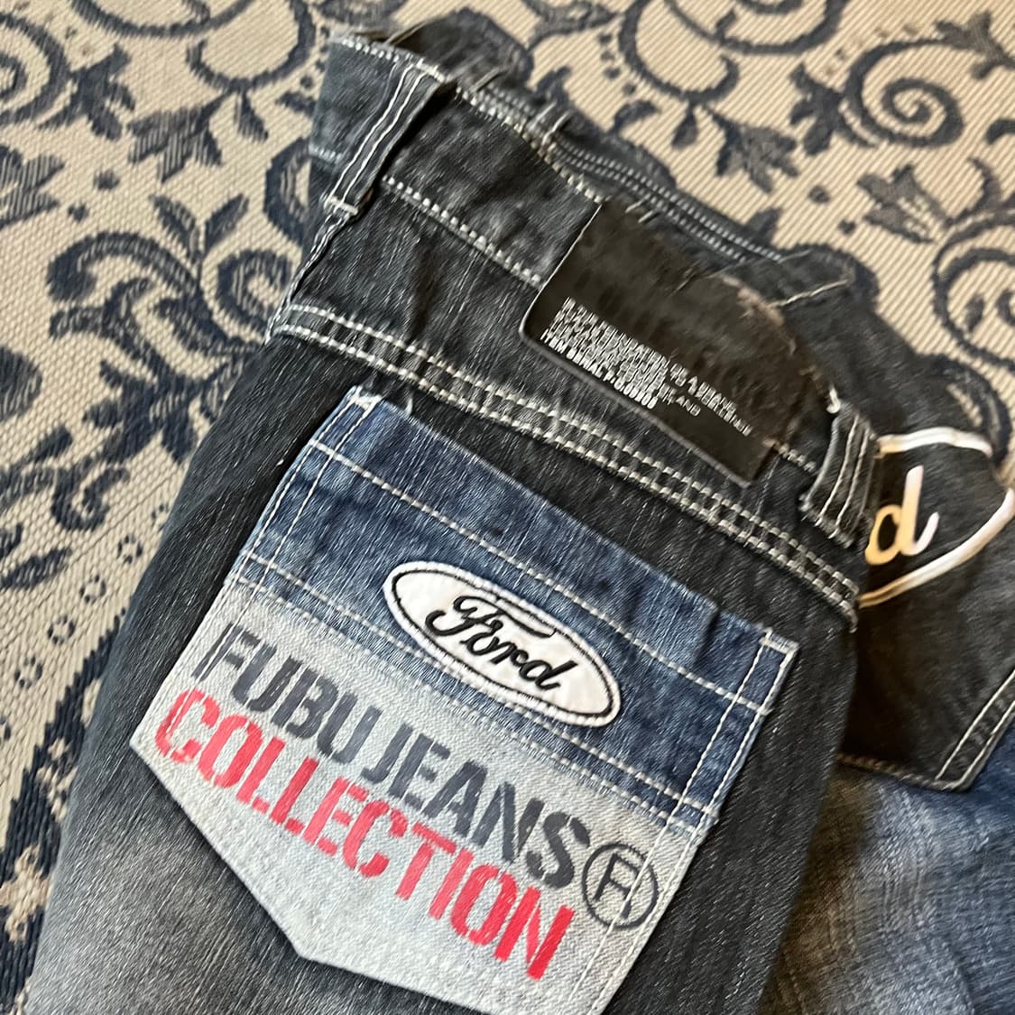 32 00s 푸부 올드스쿨 데님 팬츠W2353 상품이미지4