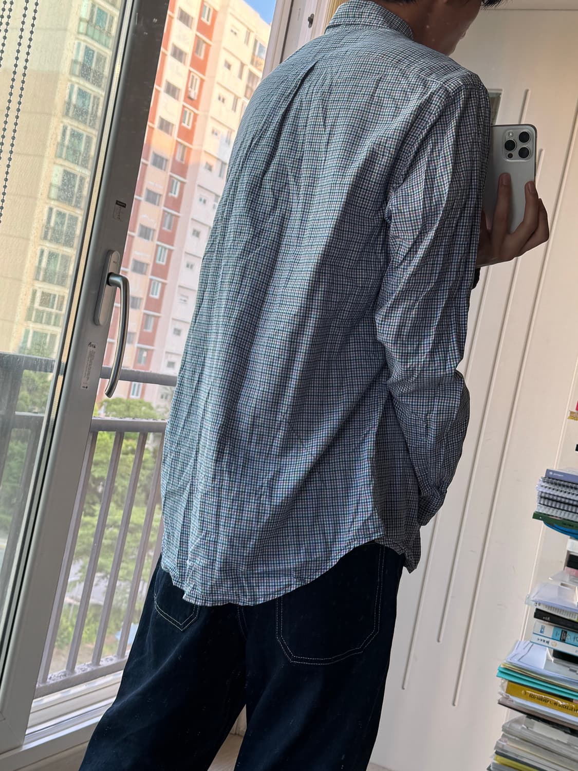 폴로 체크셔츠 클래식핏 L 상품이미지2