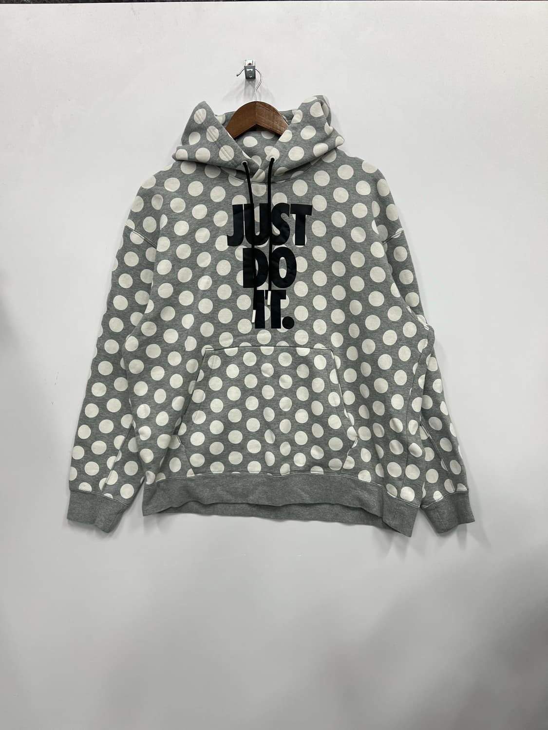 나이키 회색 도트 후드티 상품이미지1
