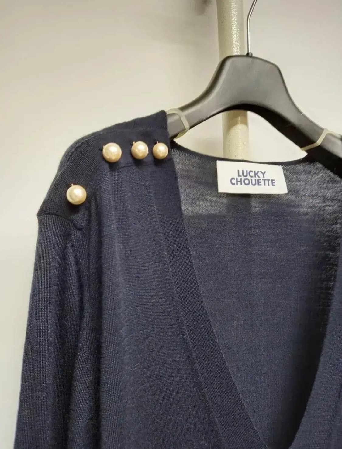 럭키슈에뜨 춘추  얇은 롱 니트블라우스 F 상품이미지6