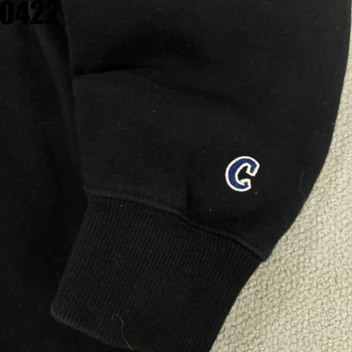 커버낫 블랙 로고 맨투맨 티셔츠 s 상품이미지2