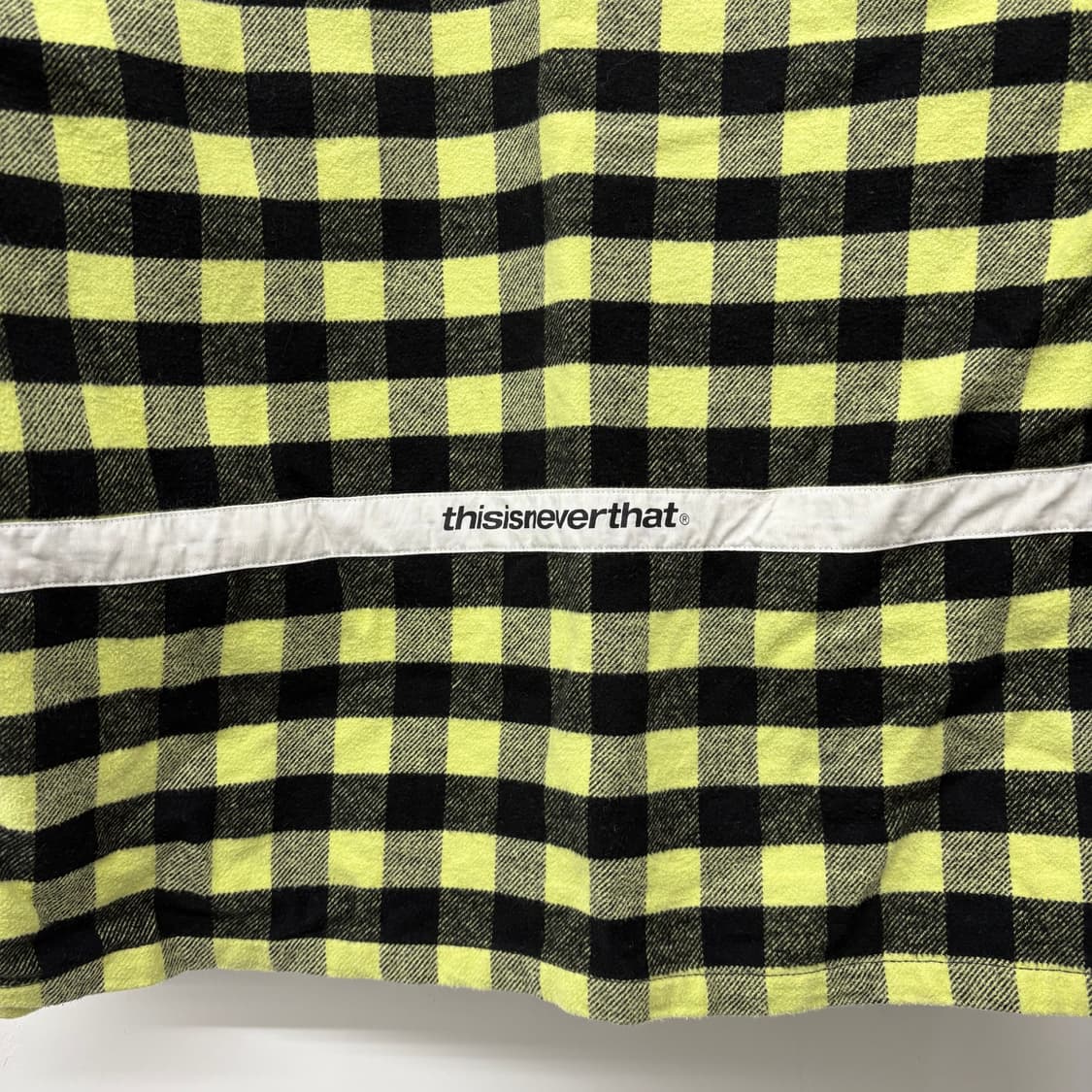 디스이즈네버댓 옐로우 체크 셔츠 L 상품이미지6