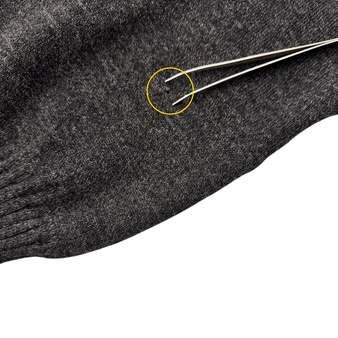 LYNN HOLLYN 아가일 울 후드 집업 자켓 차콜 상품이미지7