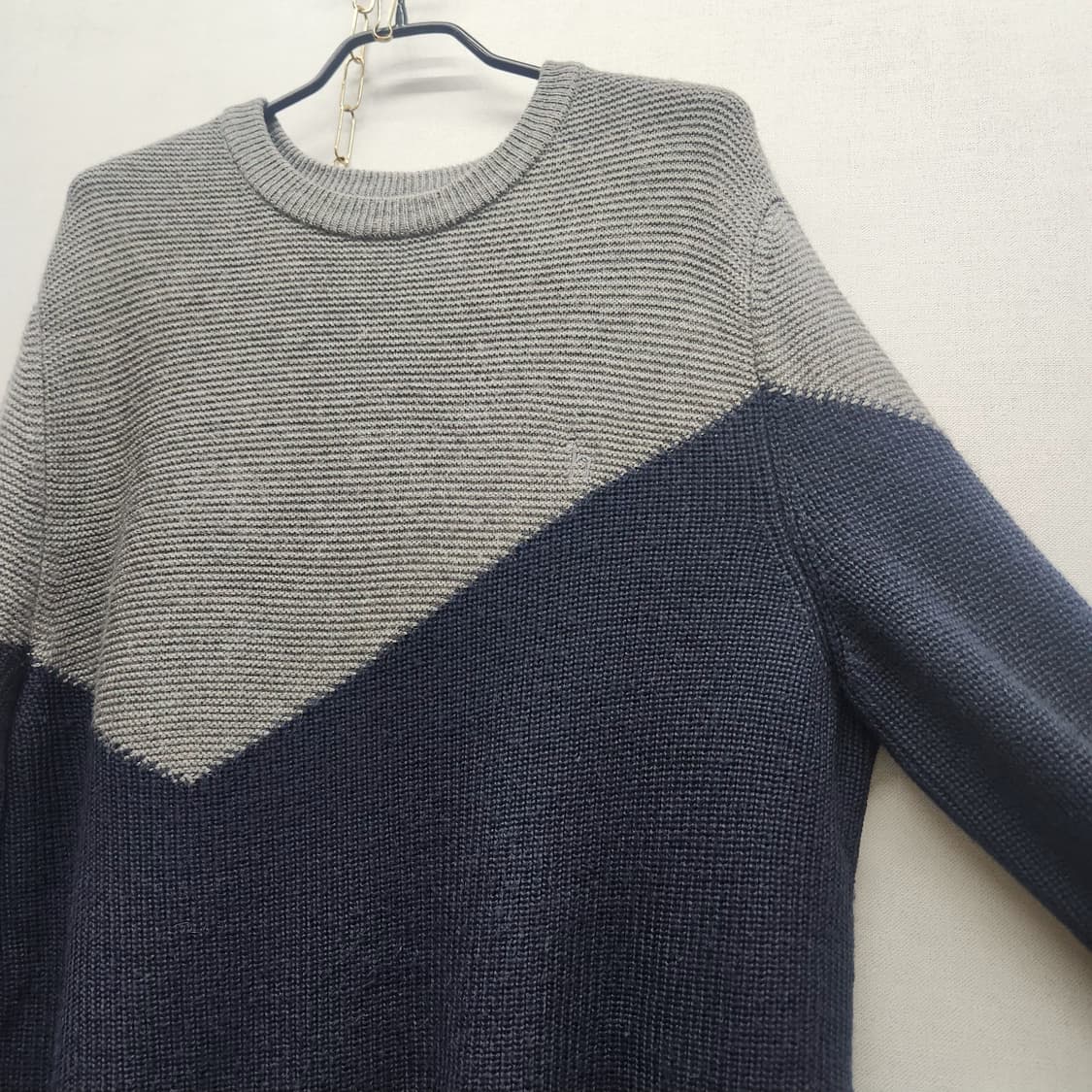 헤지스 로고 컬러블럭 니트 105(L~XL) 상품이미지3