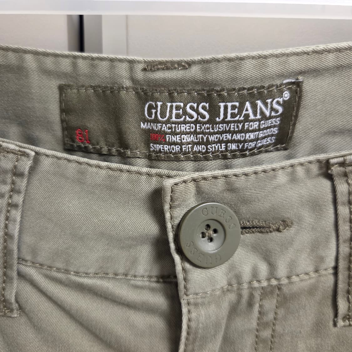 Guess 게스 카키 팬츠 30-31 상품이미지4