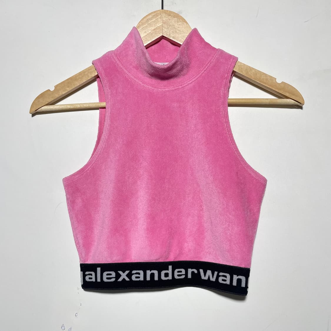 알렉산더왕 스트레치 코듀로이 모크넥 크롭탑 상품이미지1