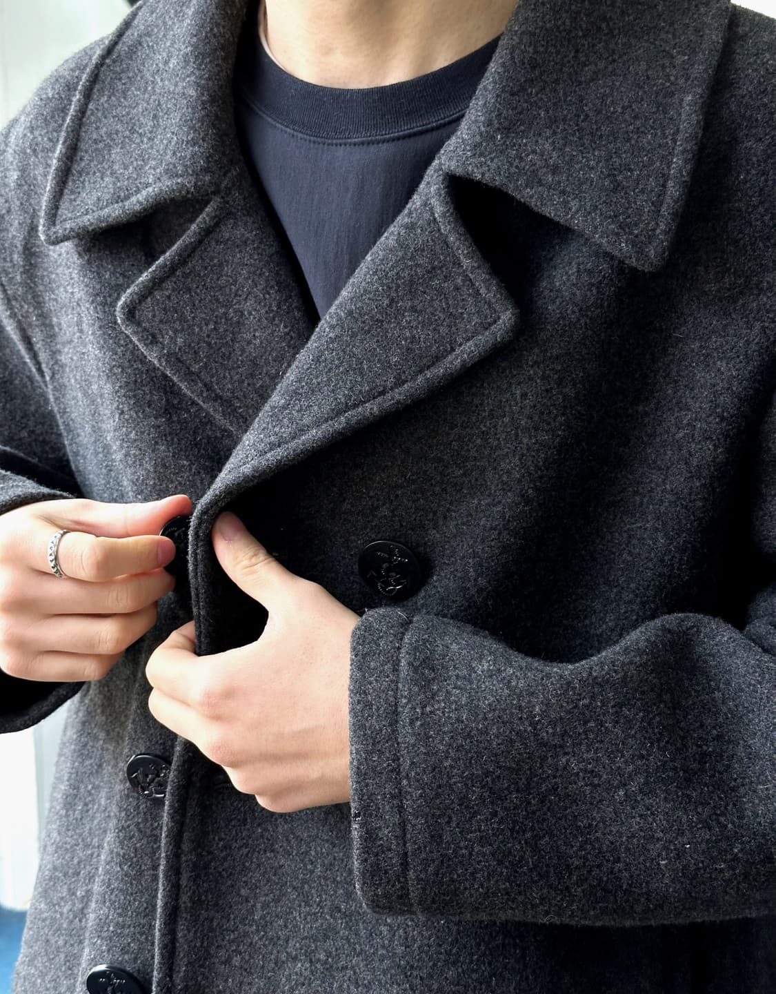 Mosser wool design pea coat 상품이미지10