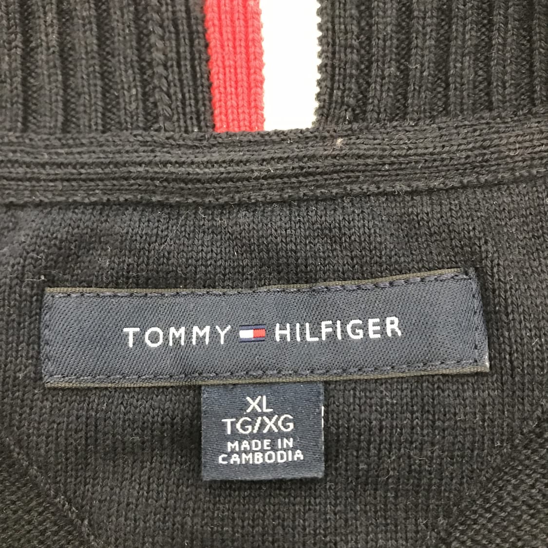타미힐피거 네이비 코튼 케이블 니트 [XL] 상품이미지5