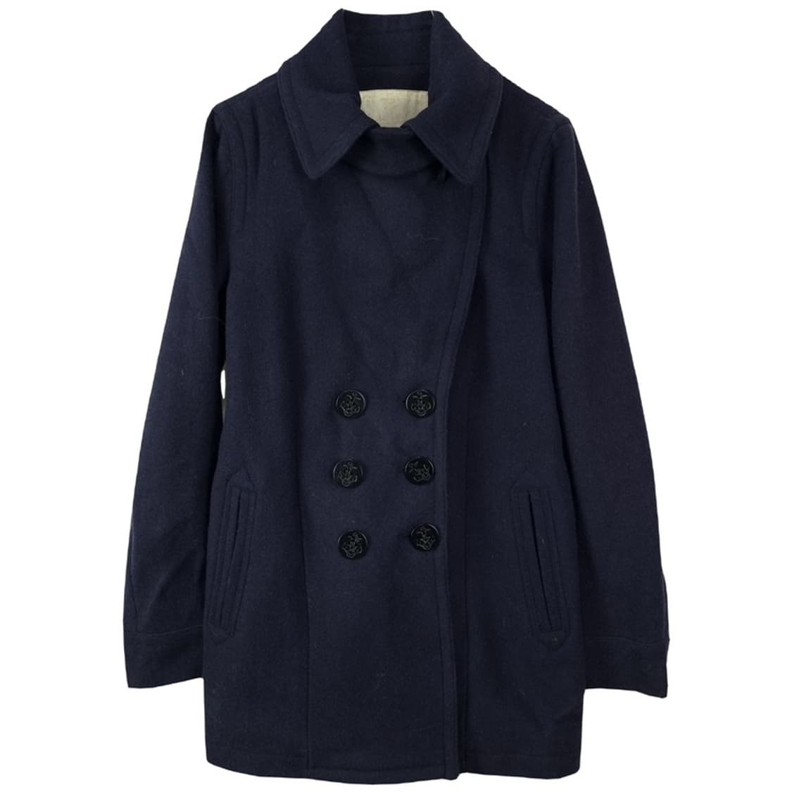 [데님앤서플라이] NAVY 밀리터 해군 모직 피코트 네이비 P01381 상품이미지2