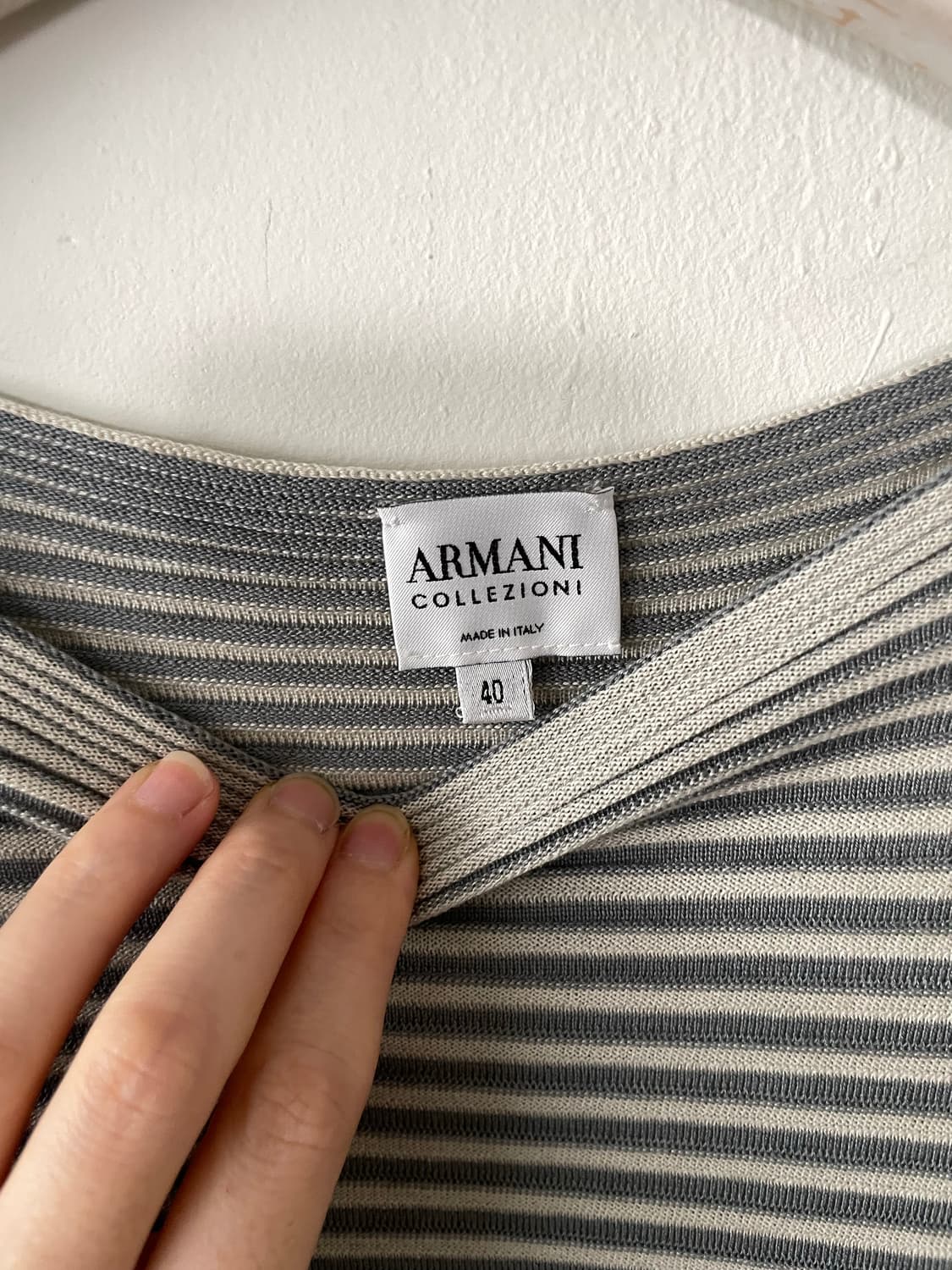 ARMANI COLLEZIONI cotton pleats knit 상품이미지4