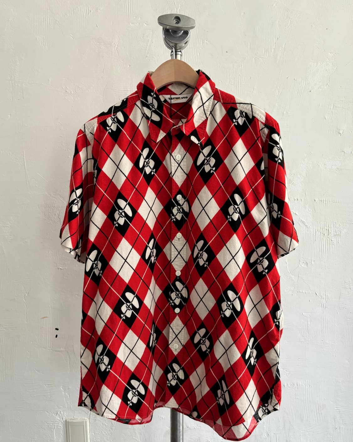 Bape 베이프 아가일 에이프 헤드 셔츠 상품이미지1