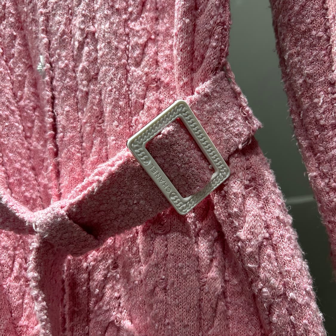 샤넬 벨티드 롱 가디건 원피스 상품이미지4