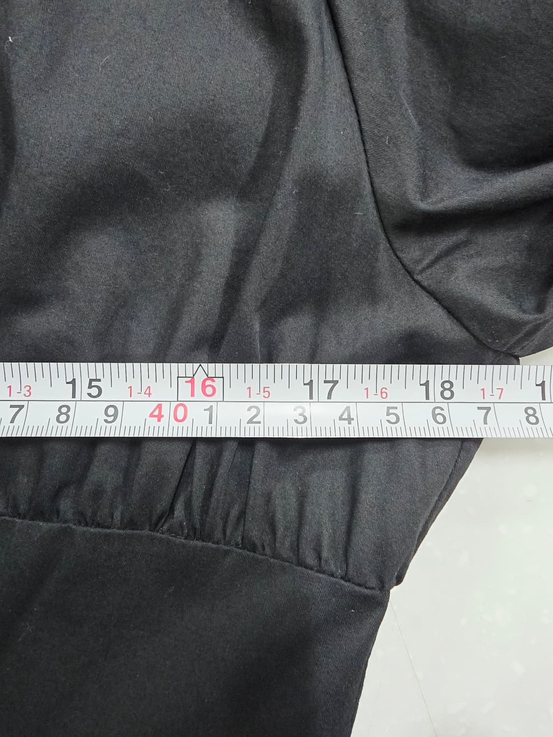 블랑듀 블랙 롱 원피스 셔링 디자인 상품이미지7