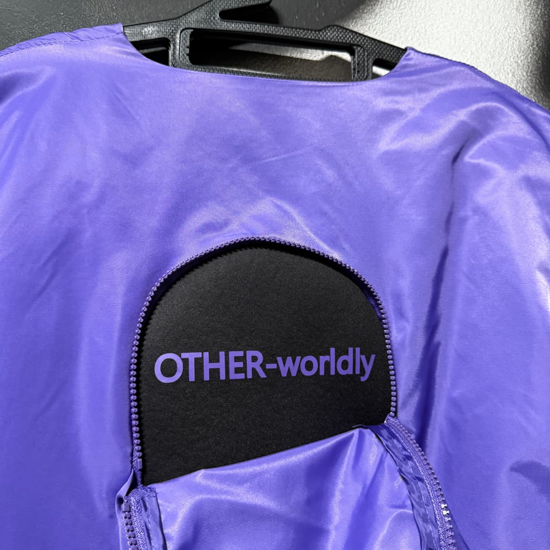 아더 월들리 바이올렛 Ma-1 랩 디자인 퀼팅 봄버 자켓 상품이미지6