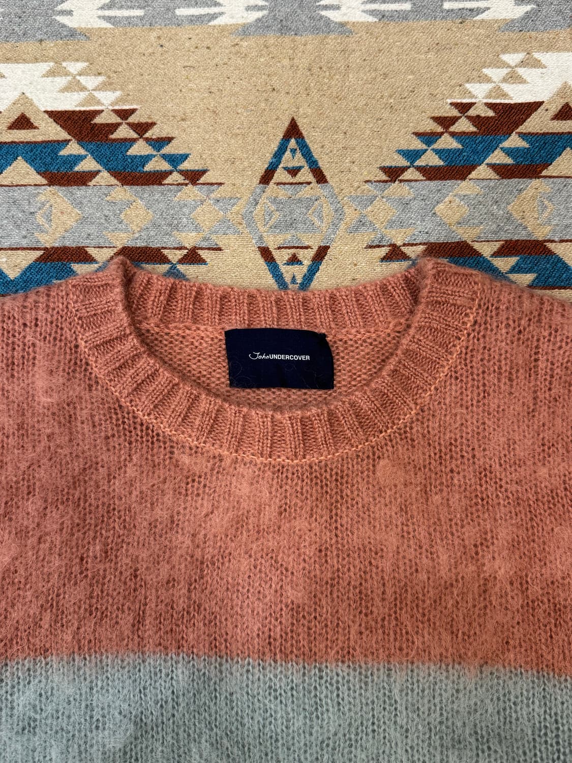 [3][L] 존 언더커버 스트라이프 모헤어 니트  상품이미지2