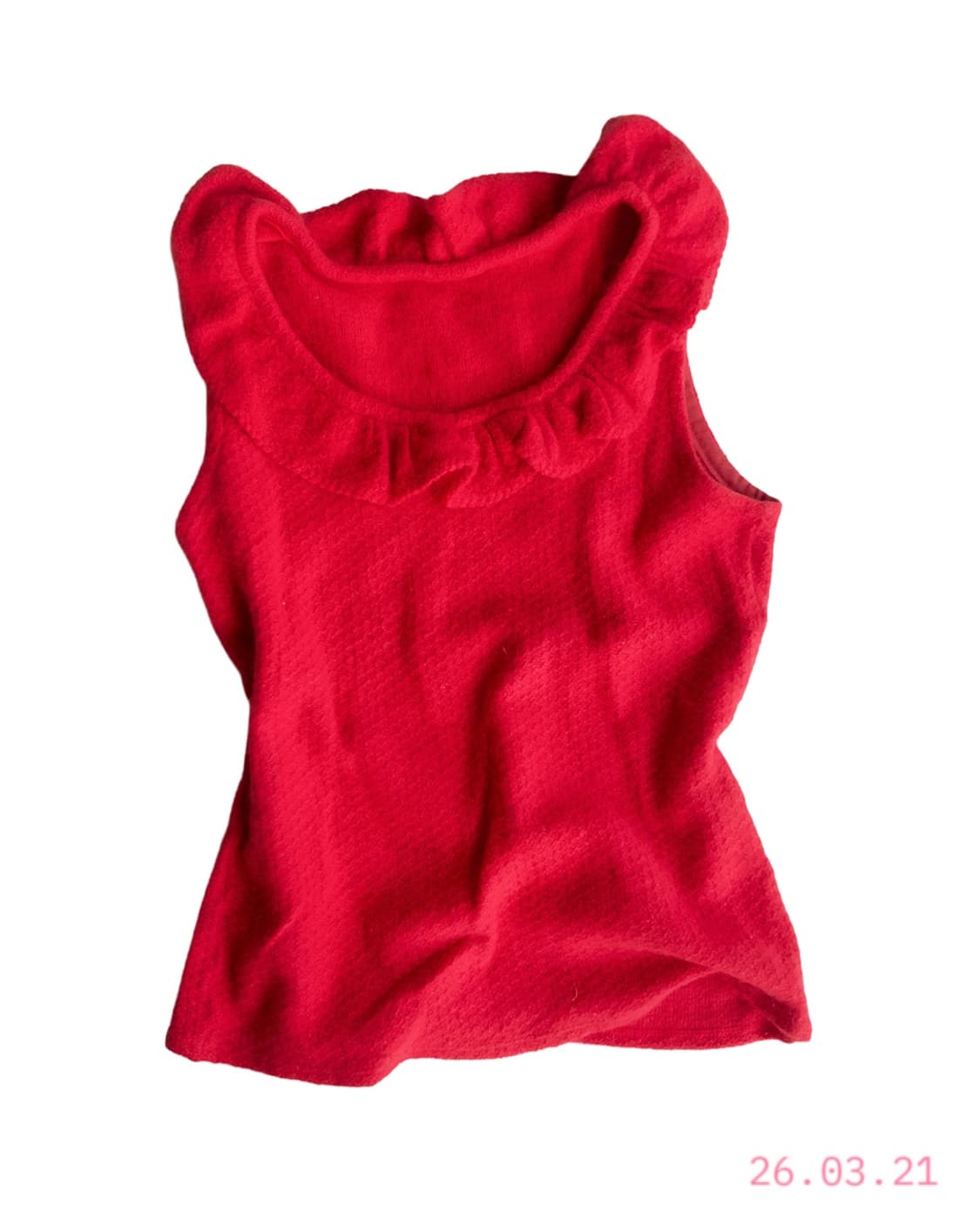 Frill Neck Vest 프릴넥 조끼 상품이미지1